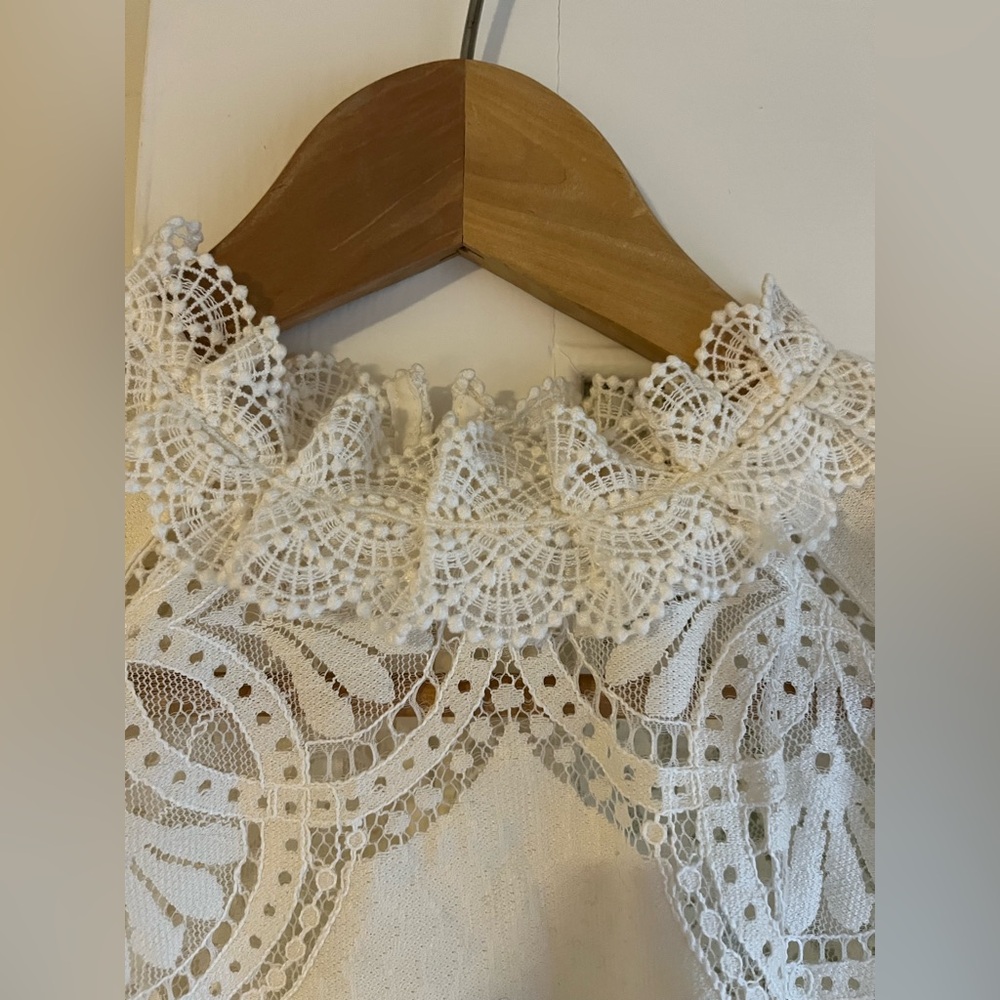 Sezane Bianca Blouse Ecru - Size 2 - Picture 9 of 13